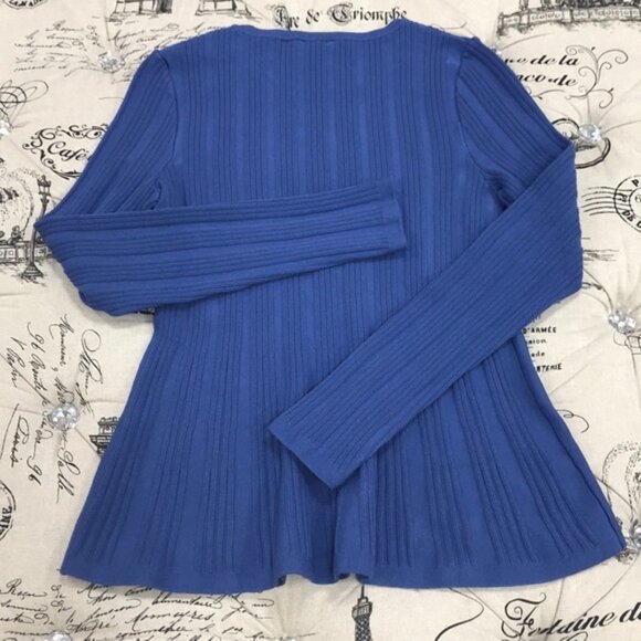 HUGO BOSS Sierita Peplum Ribbed Pullover - Picture 3 of 5